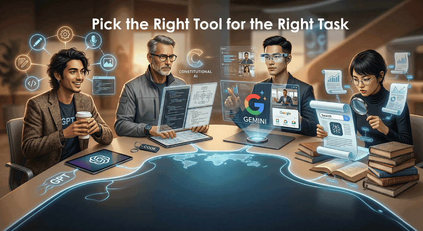 AI Assistants 2026: ChatGPT vs Gemini vs Claude vs Perplexity – Pick the Right Tool for the Right Task