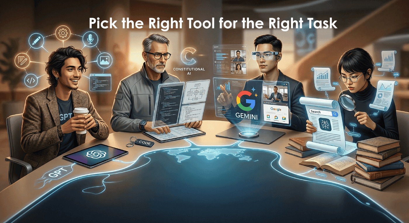 AI Assistants 2026: ChatGPT vs Gemini vs Claude vs Perplexity – Pick the Right Tool for the Right Task
